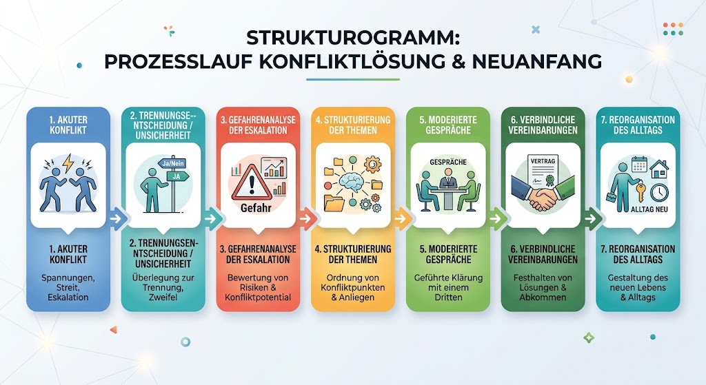 Schematische Darstellung der Konfliktstruktur