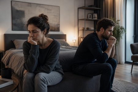 Gedanken an andere Personen und Untreue